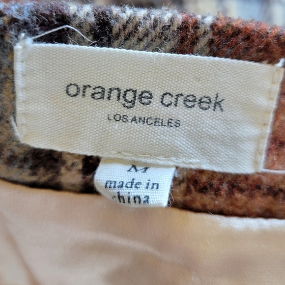 Orange Creek Plaid Fall Mini Skirt Size: Medium - Picture 4 of 7